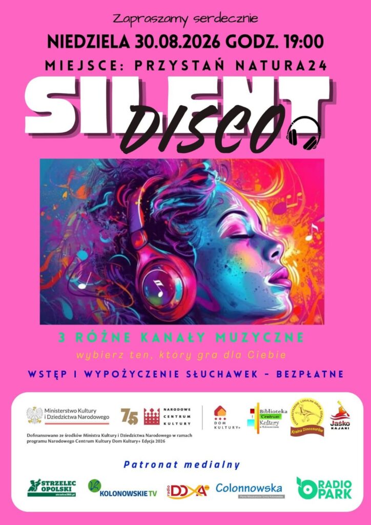 Silent Disco na Przystani Natura24 w Kolonowskiem, 30 sierpnia 2026